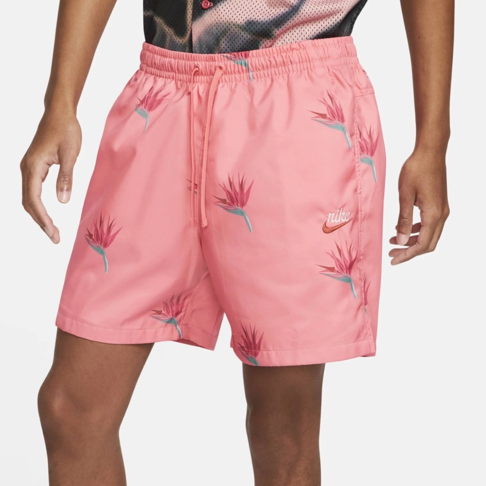 Mens Nike NSW Flow Woven pink Shorts size small
